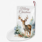 Weihnachten Strumpf mit Wintertaubenwasser Kleiner Weihnachtsstrumpf (Rückseite)