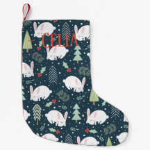 Weihnachten Strumpf - Schlafen Weihnachten Bunnies