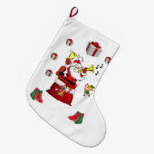 Weihnachten Strumpf, Weihnachten Großer Weihnachtsstrumpf (Vorderansicht (hängend))