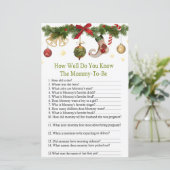 Weihnachten Strumpf wie gut kennen Sie Babyshow? (Stehend Vorderseite)