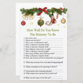 Weihnachten Strumpf wie gut kennen Sie Babyshow? (Vorne/Hinten)