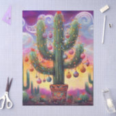Weihnachten Südwest Saguaro Cactus Decoupage Seidenpapier (Basteln)