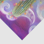 Weihnachten Südwest Saguaro Cactus Decoupage Seidenpapier (Detail)