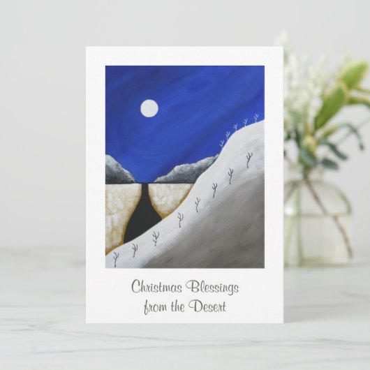 Weihnachten Südwestwüste Weihnachtskarte (Stehend Vorderseite)