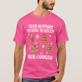 Weihnachten Support Lustiger Computerprogrammierer T-Shirt (Vorderseite)