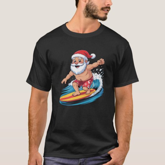 Weihnachten surfen im Juli Beach Holida T-Shirt (Vorderseite)