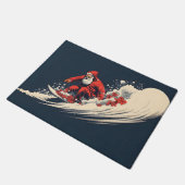Weihnachten surfen Weihnachten Fußmatte (Schrägansicht)