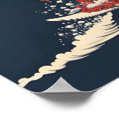 Weihnachten surfen Weihnachten Poster (Ecke)