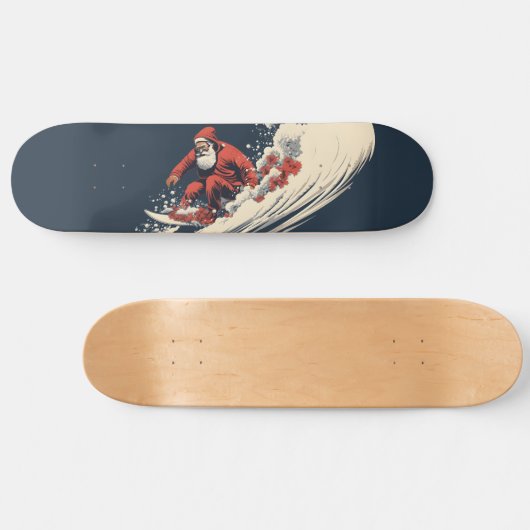 Weihnachten surfen Weihnachten Skateboard (Horizontal)