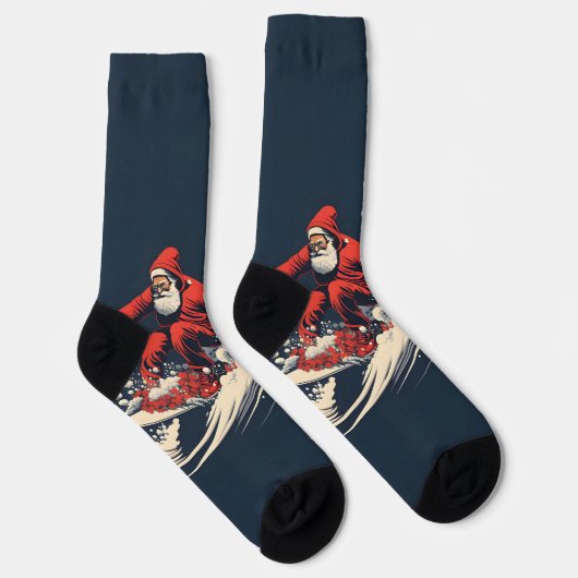 Weihnachten surfen Weihnachten Socken (Rechts)