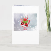 Weihnachten süß Kleiner Engel & Kitty Dein Text Karte (Rückseite)