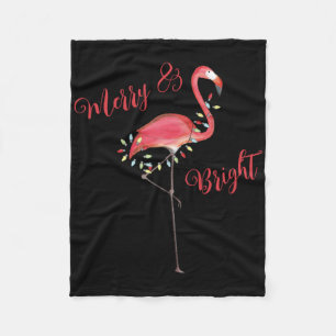 Weihnachten Süß Nk Flamingo Lichterkette T-Shirt Fleecedecke