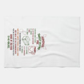 Weihnachten süße Kartoffel Pie Rezept Weihnachten Geschirrtuch (Horizontal)