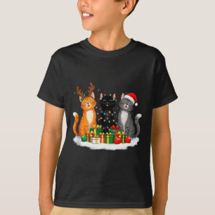 Weihnachten Süße Katzen & Kätzchen mit Santa Hut,  T-Shirt
