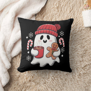 Weihnachten Süßer Geist Eiskaffee Retro Xmas Kaffe Kissen