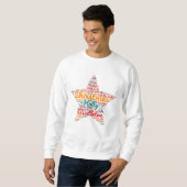 Weihnachten Sweat Shirt - Wortwolke (Vorne ganz)