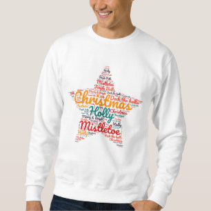 Weihnachten Sweat Shirt - Wortwolke
