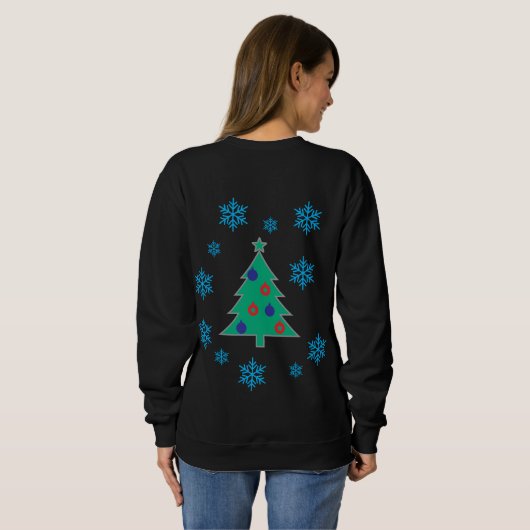 Weihnachten Sweatshirt (Schwarz voll)