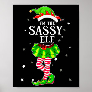 Weihnachten Sy Elf Xmas Funny Familie Matching Gir Poster