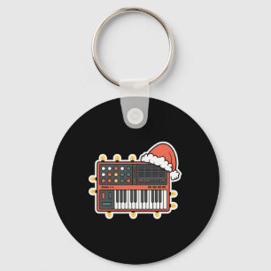 Weihnachten Synthesizer Festliche Feiertage Xmas Schlüsselanhänger