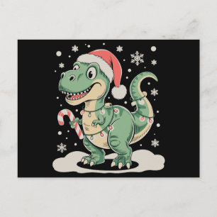 Weihnachten T Rex Dinosaurier Xmas Santa Hut Urlau
