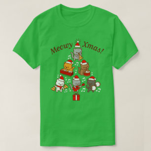 Weihnachten T - Shirt: Cat Carolers Band T - Shirt
