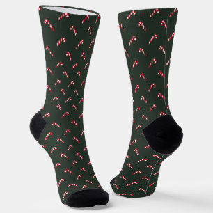 Weihnachten Tannenrot niedlicher Zuckerrohr elegan Socken