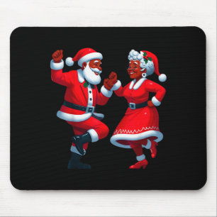 Weihnachten Tanzender Schwarzer Afroamerikanischer Mousepad
