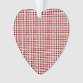 Weihnachten Tartan in Rot und Weiß Akrylus Ornamen Ornament (Vorderseite)