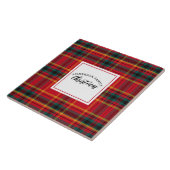 Weihnachten Tartan Kariert Familienname Fliese (Seite)