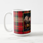 Weihnachten Tartan Kariertes Foto Kaffeetasse (Links)