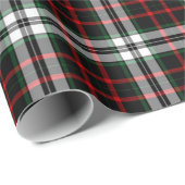 Weihnachten, Tartan Kariertes Muster, Rot Grün Wei Geschenkpapier (Rolleneckpunkt)