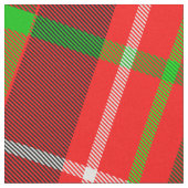 Weihnachten Tartan Kariertes Muster Rotes Grün Stoff (Nahaufnahme)
