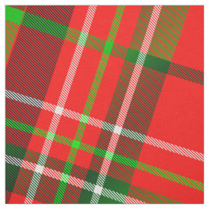 Weihnachten Tartan Kariertes Muster Rotes Grün Stoff