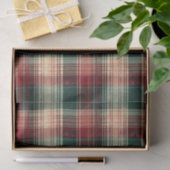 Weihnachten Tartan und Bäume nahtlos Seidenpapier (Geschenk)