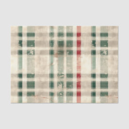 Weihnachten Tartan und Bäume nahtlos Seidenpapier