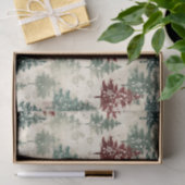 Weihnachten Tartan und Bäume nahtlos Seidenpapier (Geschenk)