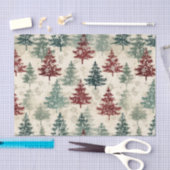 Weihnachten Tartan und Bäume nahtlos Seidenpapier (Handwerk)