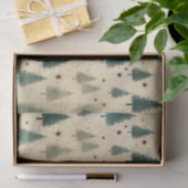 Weihnachten Tartan und Bäume nahtlos Seidenpapier (Geschenk)