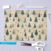 Weihnachten Tartan und Bäume nahtlos Seidenpapier (Handwerk)