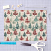 Weihnachten Tartan und Bäume nahtlos Seidenpapier (Handwerk)