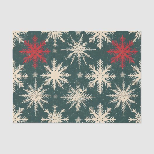 Weihnachten Tartan und Bäume nahtlos Seidenpapier (Vorderseite)