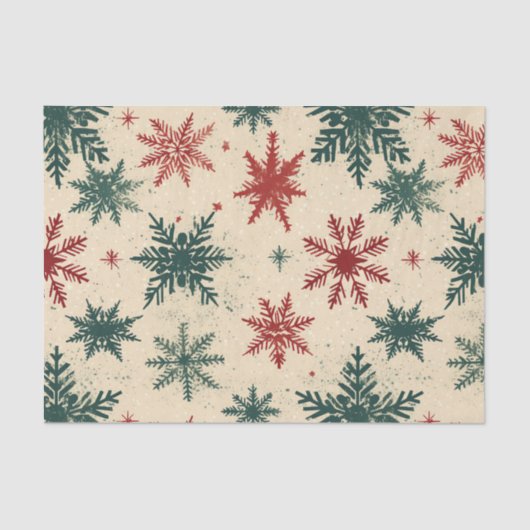 Weihnachten Tartan und Bäume nahtlos Seidenpapier (Vorderseite)