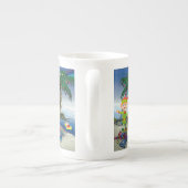 Weihnachten Tasse, Beach Bum Santa, Frohe Weihnach Porzellantasse (Rückseite)