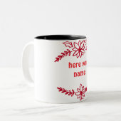 Weihnachten Tasse , Design anpassen (Vorderseite Links)
