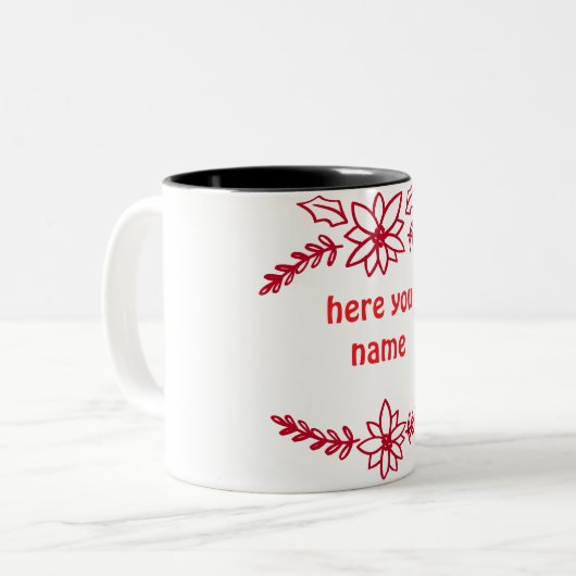 Weihnachten Tasse , Design anpassen (Vorderseite Links)