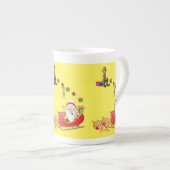 Weihnachten Tasse, Elf, frohe Weihnachten Porzellantasse (Vorderseite Rechts)