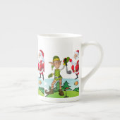 Weihnachten Tasse, Elf, frohe Weihnachten Porzellantasse (Rechts)