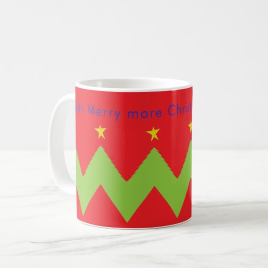 Weihnachten Tasse "...Frohe weitere Weihnachten ko (Vorderseite Links)