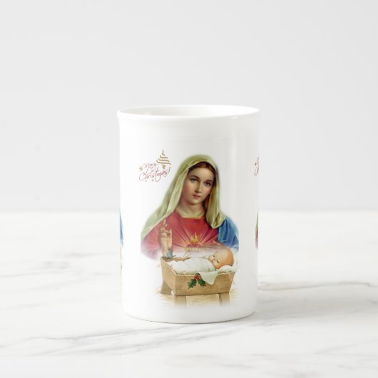 Weihnachten Tasse, Jesus Christus, frohe Weihnacht Porzellantasse (Vorderseite)